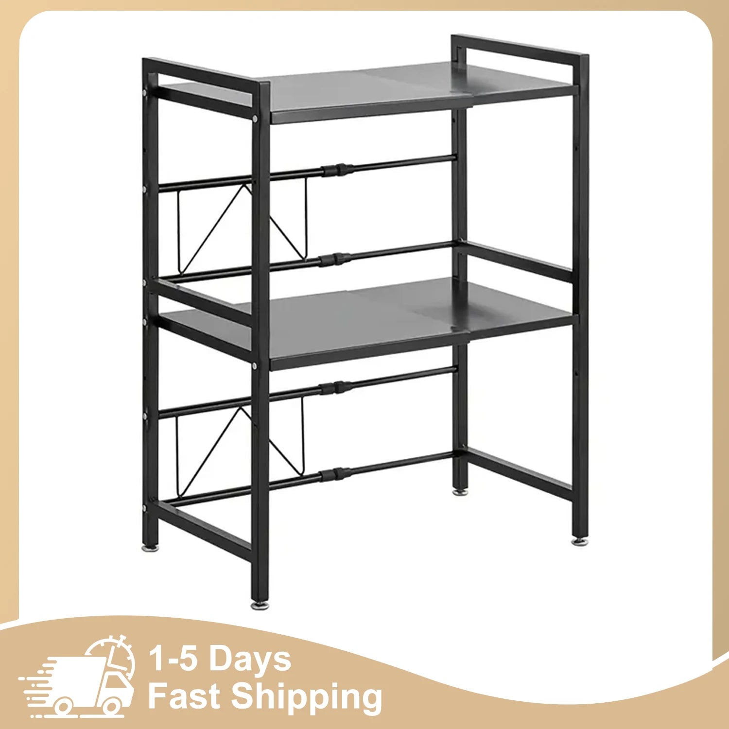 Robust Expandbar Mikrovågshylla för Köket