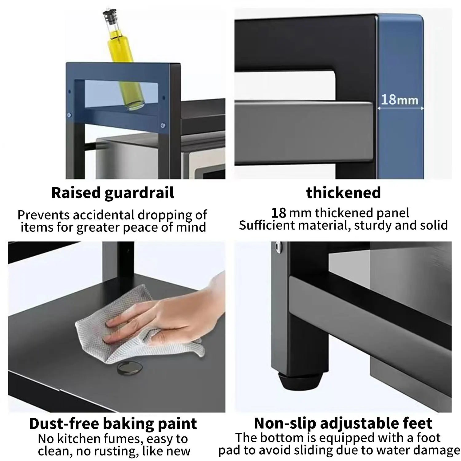 Robust Expandbar Mikrovågshylla för Köket